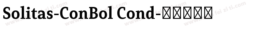Solitas-ConBol Cond字体转换